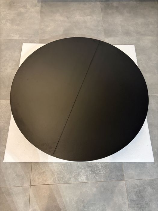 Blat stołu okrągłego 100 cm czarny