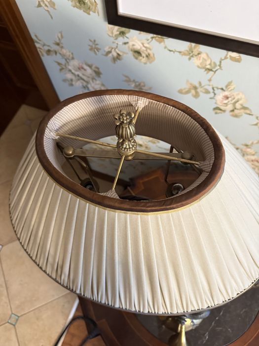 Торшери h80x60см,  h175х43 дерево та бронза