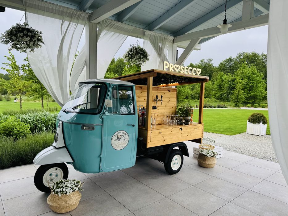 Prosecco van, mobilny bar, Piaggio ,Aperol , Wolne terminy 2026/2027