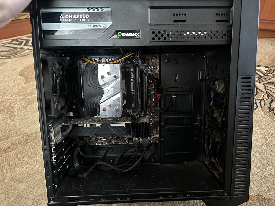 Компьютер готовый, AMD ryzen 5 3400 GE, Nvidia geforce 1050ti,MSIB450M