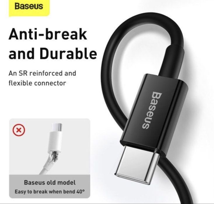 Кабель Baseus с чипом Туре-С to iPhone PD20W / 100см Быстрая Зарядка