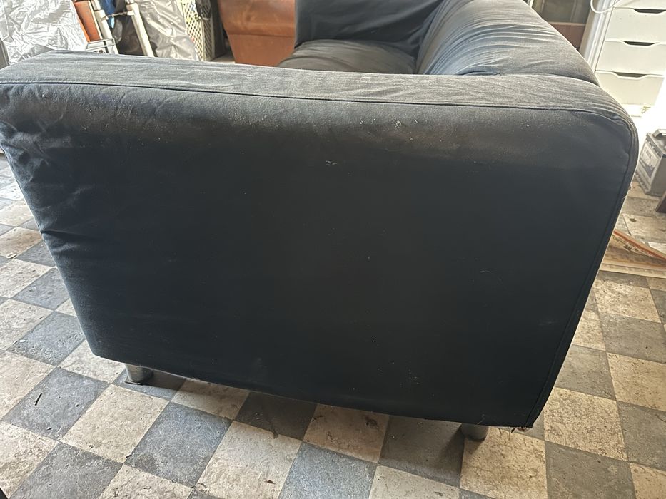 Sofá 3 lugares preto