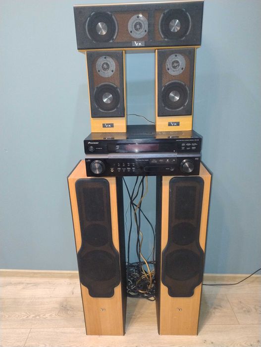 Amplituner Pioneer i zestaw głośników Voice Kraft