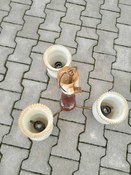 Żyrandol PRL 3 punkty