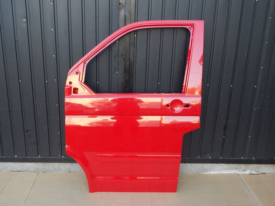 vw t5 drzwi lewe przód przednie czerwone ładne ly3d