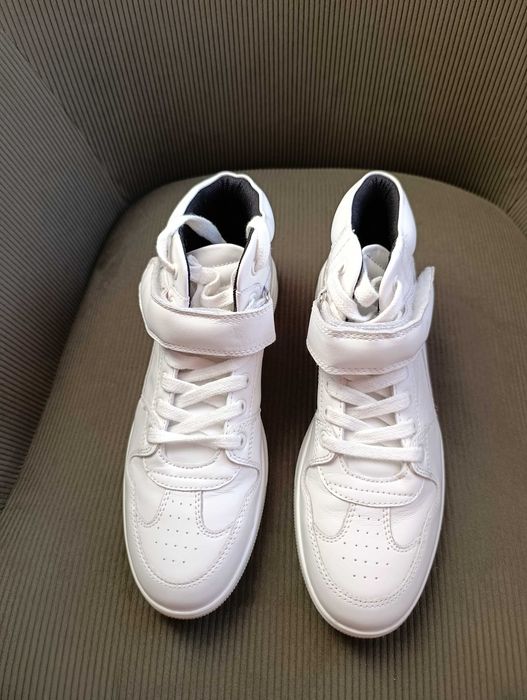 Шкіряні білі кросівки Zara High-top, 39 розмір