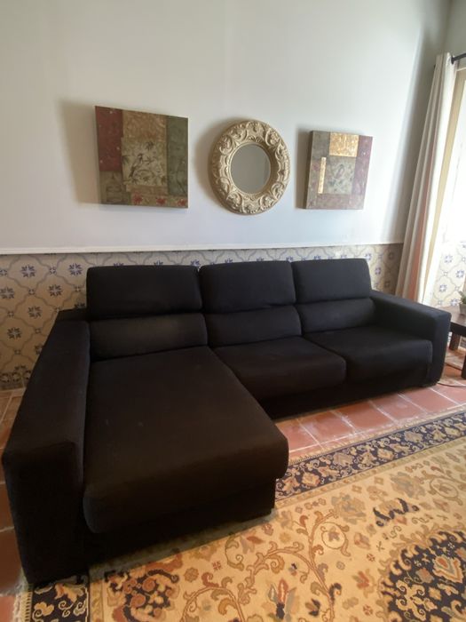 Sofá com chaise longue
