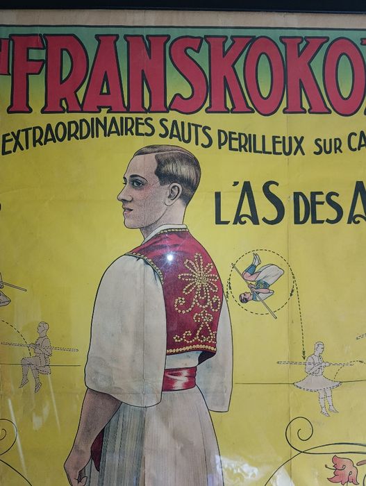 Cartaz Antigo de Circo – Baron Franskoko’s (Início do séc. XX)