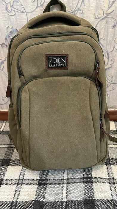 Мужской рюкзак, очень прочный, канвасная ткань