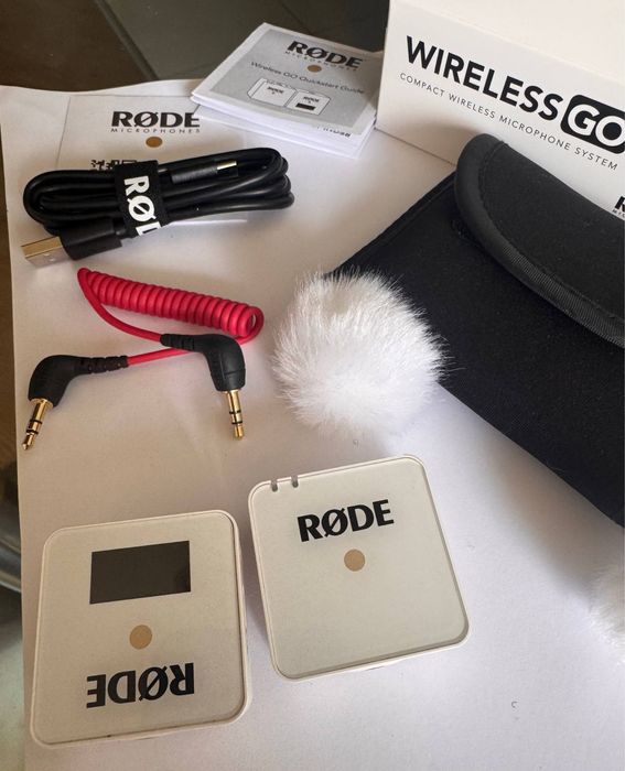 Мікрофон бездротовий RODE Wireless GO White оригінал комплект