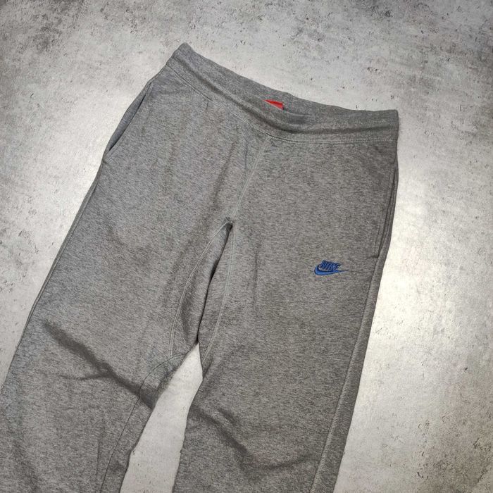 MĘSKIE Zestaw Dres Nike Szary Spodnie Dresy Bluza Kieszonka Bawełna