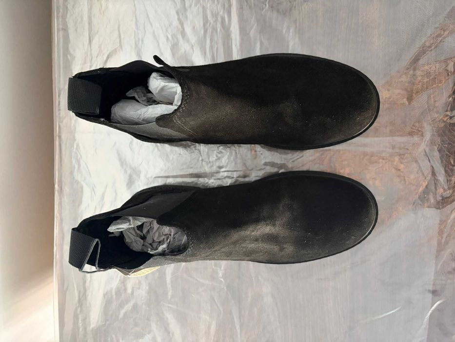 botins homem botas pretas inverno pele pull & bear 40