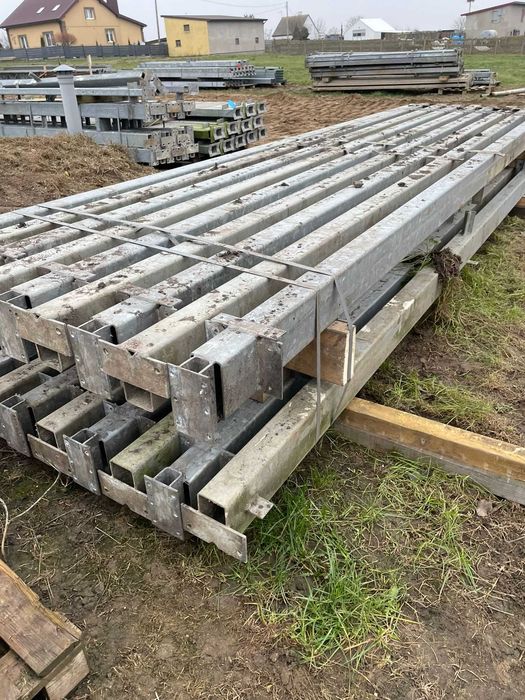 Profil ocynkowany 140x60x3 4.90m Nowy podciąg belka wiata Hala słupy