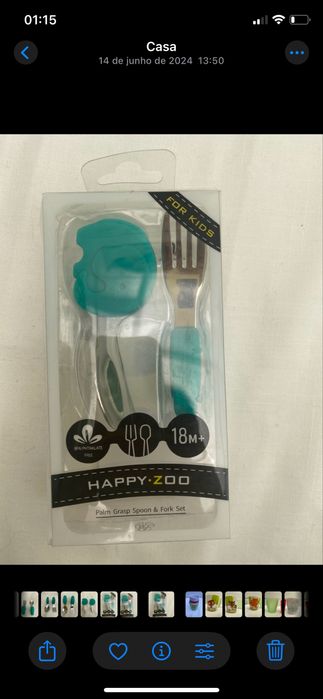 Conjunto colher e garfo elefante Talheres