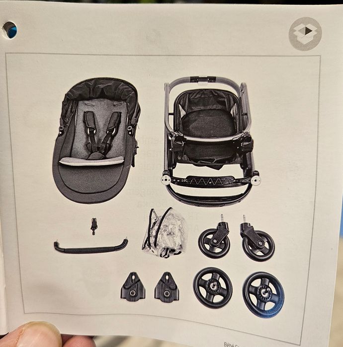 Carrinho de Bebé BEBÉ CONFORT Lila SP Essential Graphite