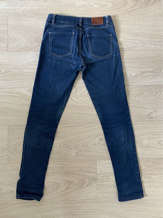 Dżinsy jeansy Zara basic mid rise skinny fit 34