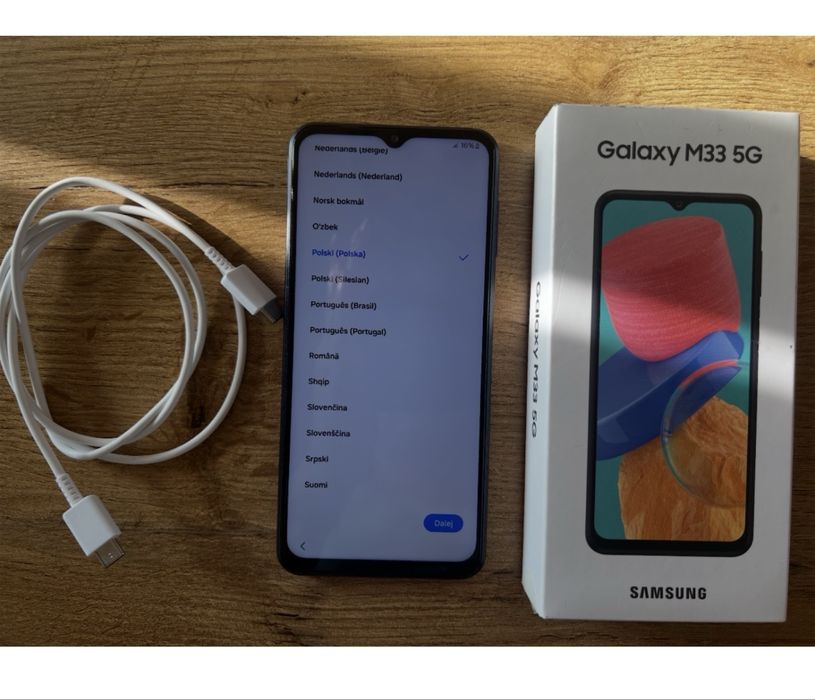 Samsung Galaxy m33 5g używany pół roku w domu
