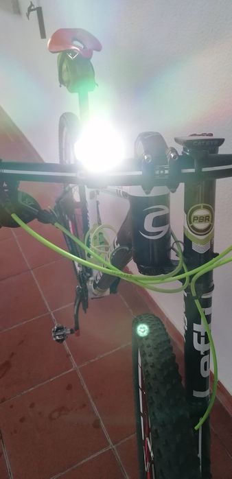 luz farol LED bicicleta Iluminação noturna 800LM  USB Recarregável