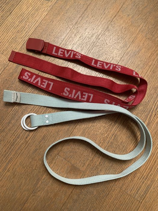 Levi’s ремінь червоний та бірюзовий