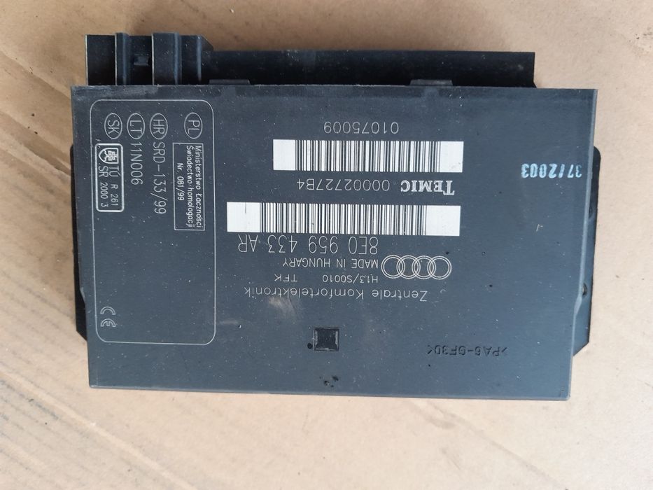 Moduł komfortu audi a4 b6 b7 433AR