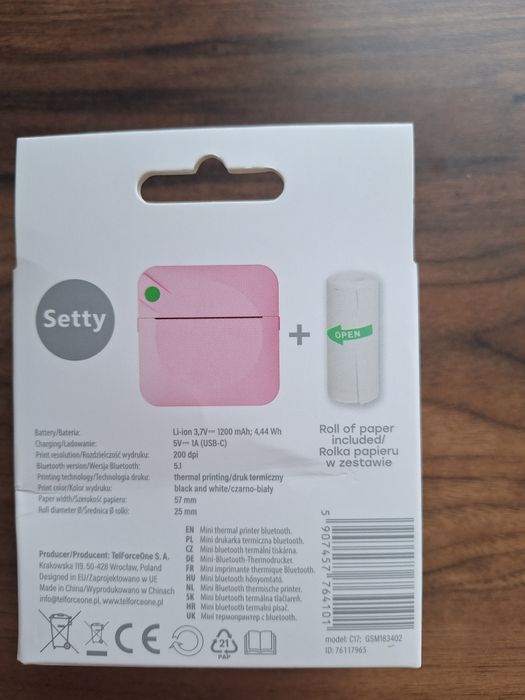 Mini drukarka termiczna