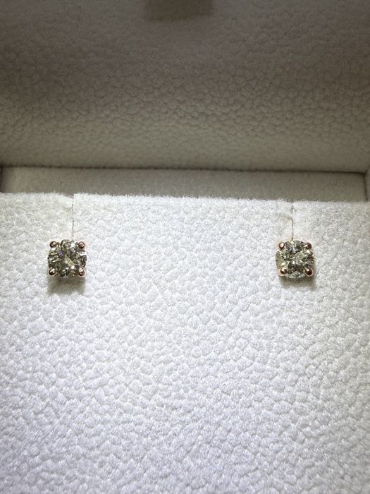 Brincos Ouro 14K com Diamantes
