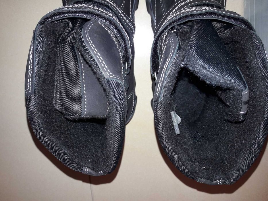 Buty zimowe dla chłopca KORNECKI rozmiar 38 czarne skóra NOWE