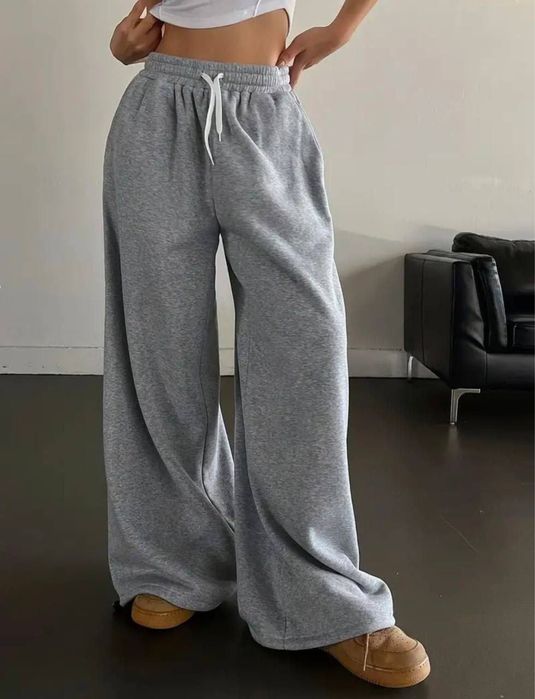 Спортивные штаны женские широкие прямые джинсы zara el milas brand топ