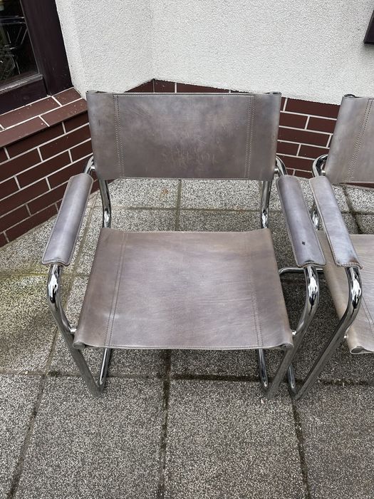 Mart Stam krzeslo s34 Bauhaus skóra