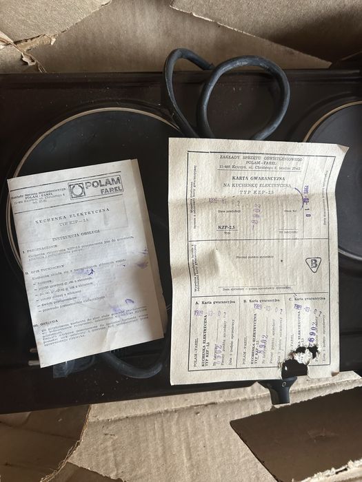 Kuchenka elektryczna Polam Farel PRL