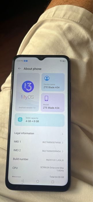 ZTE Blade a54 64Gb