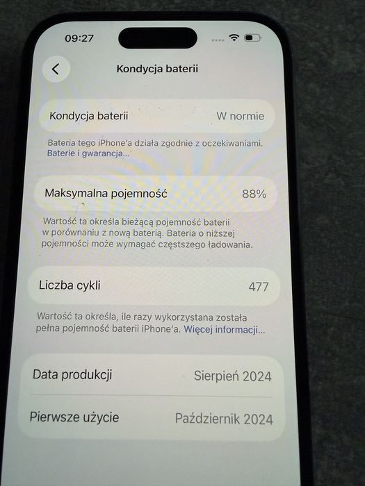 iPhone 15 128gb czarny