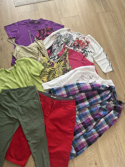 Zestaw 11 ubrań damskich L/XL plus gratis