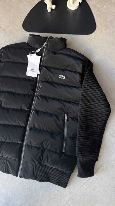 Мужская Чоловіча Куртка  деміжсезон  Lacoste Black