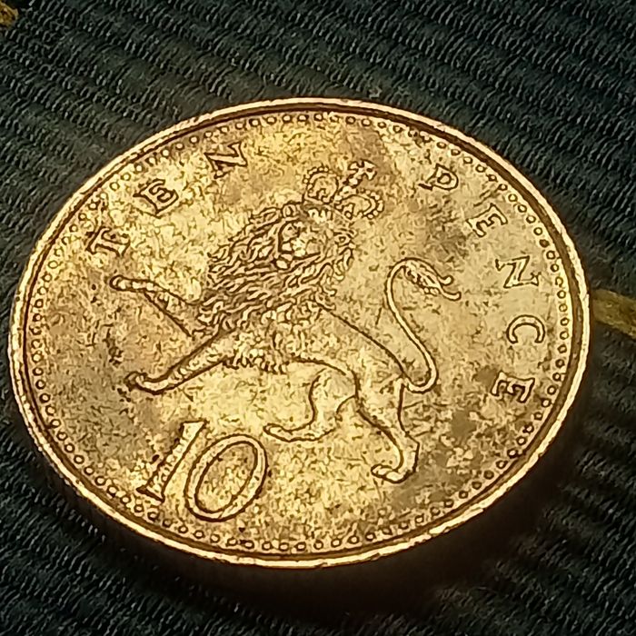 moeda 10  pence 1992