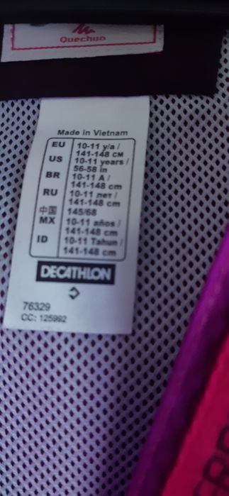 kurtka przecideszczowa Decathlon