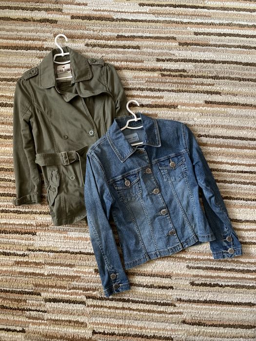 Куртка джинсова jeans хакі зелена m