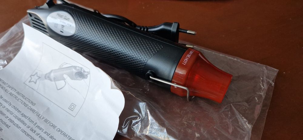 Pistola de calor 220v, ferramenta elétrica, 300w temperatura com supor