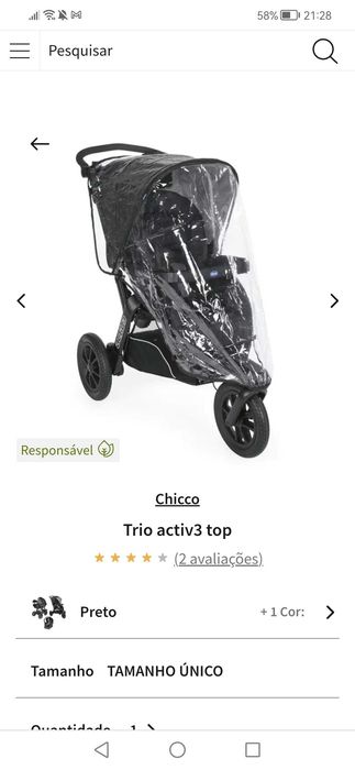 Carrinho trio chicco