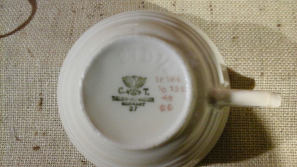 Serwis Carl Tielsch ALTWASSER,CT TIELSCH,Germany, Porcelana Śląska CT