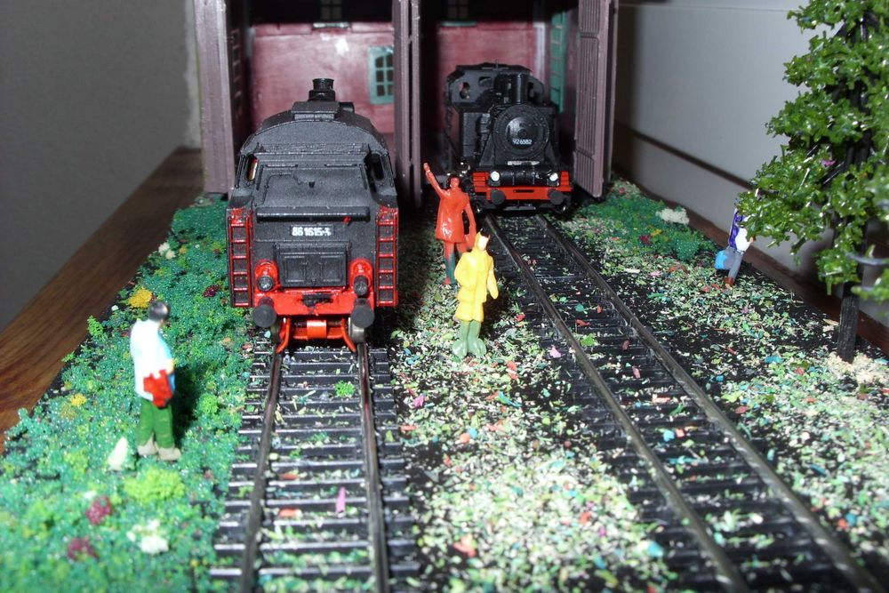 TT diorama parowozownia eksozytor