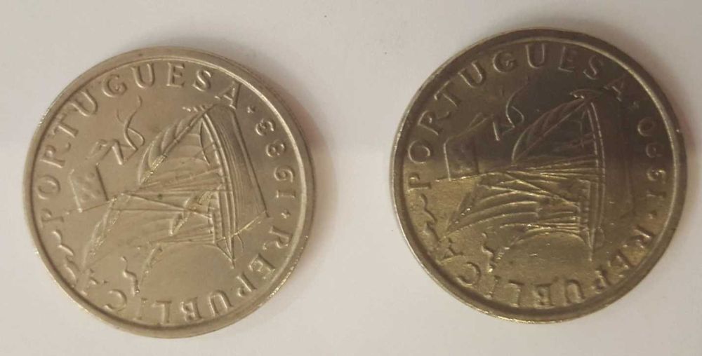 Coleção de moedas escudo