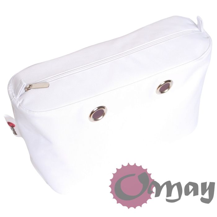Biały organizer do OBAG BEACH MICRO Mikro 2 kieszenie wkład VIP OMAY