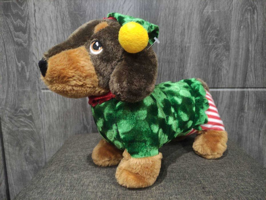 Игрушка собака, щенок, такса, песик, цуценя, собачка 30 см Keel toys Keeleco