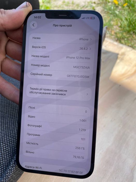 Iphone 12 pro max 256 gb