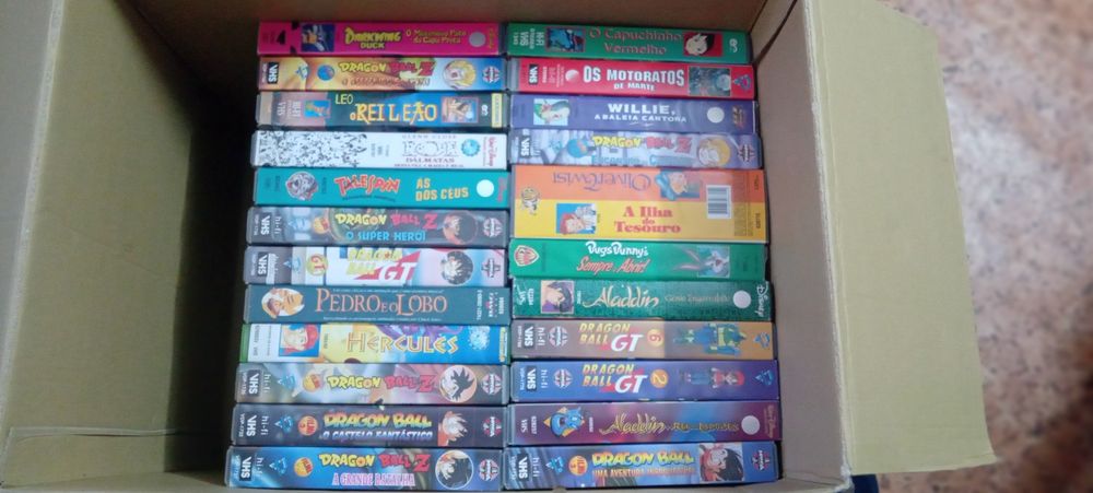 Cassetes  VHS (Disney/ Dragon Ball)