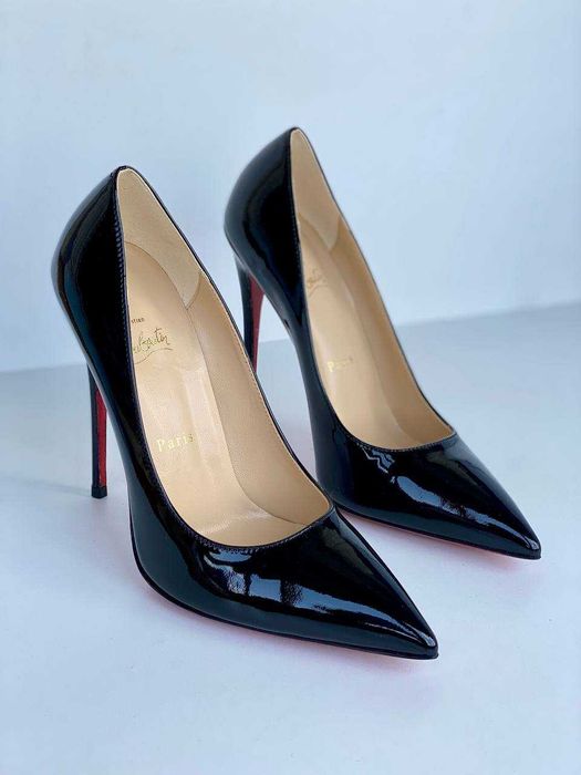 Черные туфли-лодочки Louboutin So Kate Лабутены 10 12 см чорні туфлі
