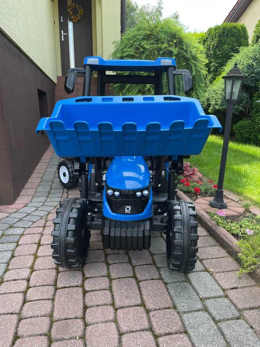 NOWA Koparka na akumulator DUŻY Traktor z przyczepą dla dzieci 400W
