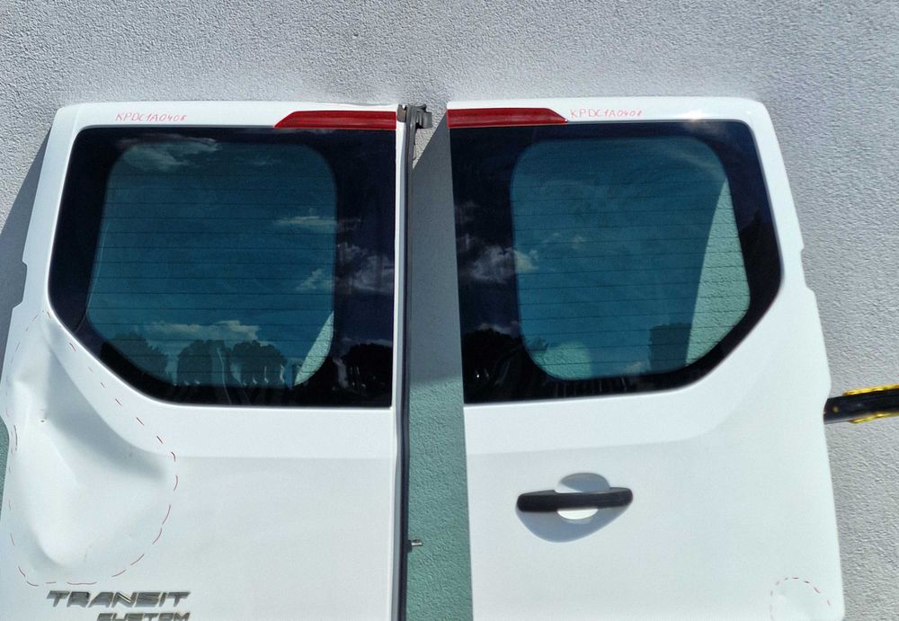 Drzwi Tylne Komplet Skrzydłowe Szyba Ford Transit Custom MK1 | DC1A0408