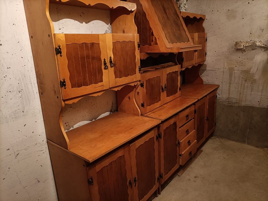 Meble kuchenne Cepeliowskie drewno drewniane